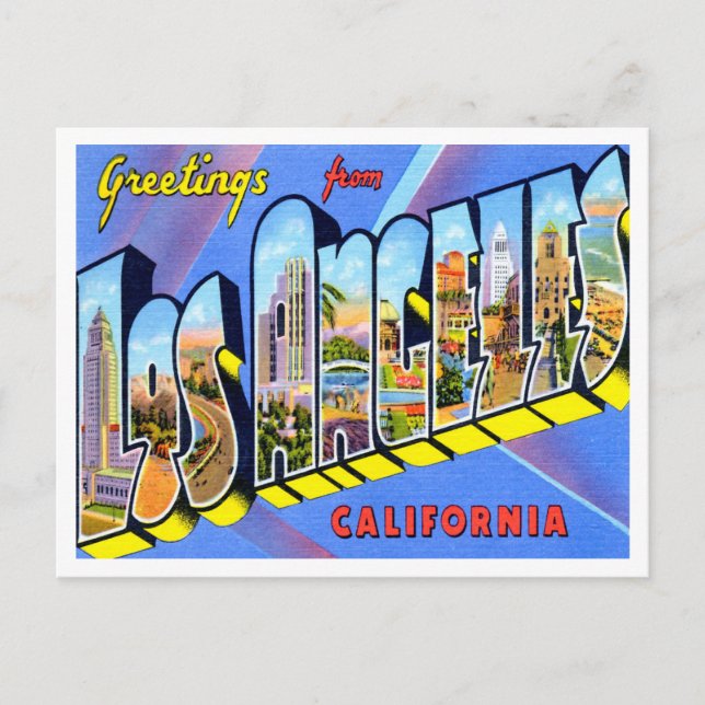 Hälsning från Los Angeles, California Travel Vykort (Framsida)