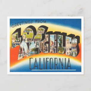 Hälsning från Los Angeles, California Travel Vykort