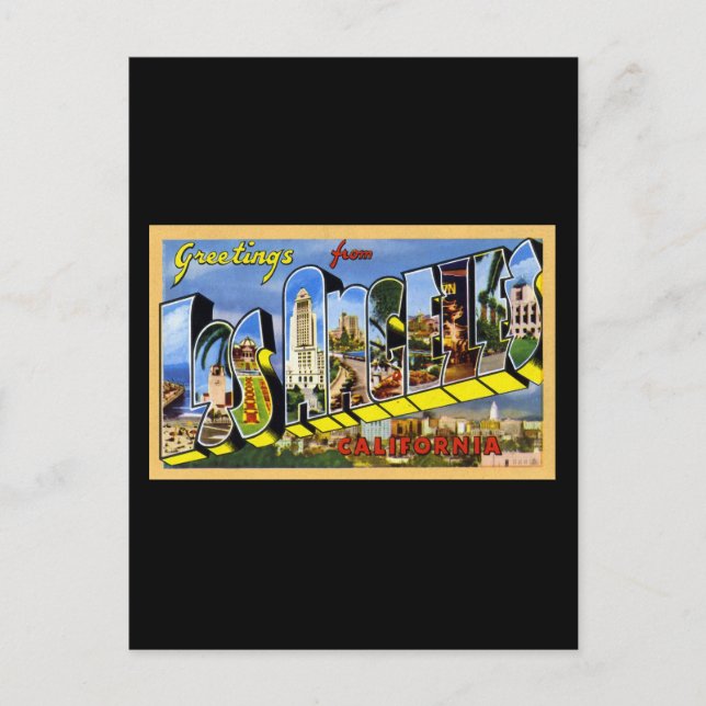 Hälsning från Los Angeles California Vykort (Framsida)