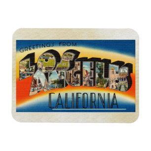 Hälsning från Los Angeles Kalifornien Magnet