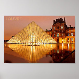 Hälsning från Louvre Poster
