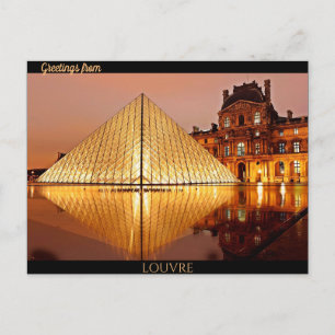 Hälsning från Louvre Vykort