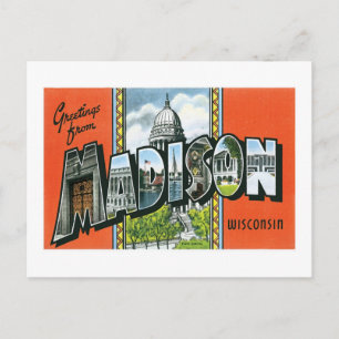 Hälsning från Madison, Wisconsin Vykort