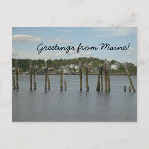 Hälsning från Maine Postcard Vykort