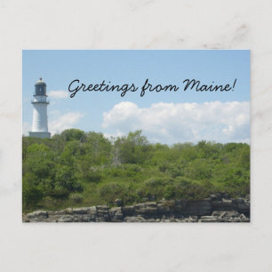 Hälsning från Maine Postcard Vykort