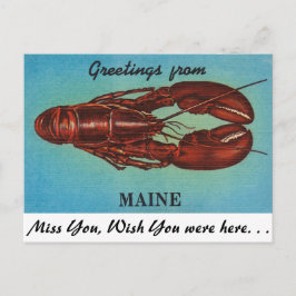 Hälsning från Maine Vykort