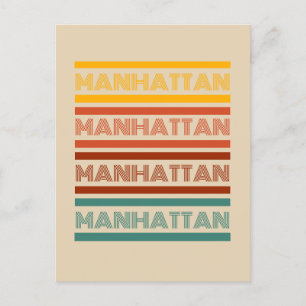 Hälsning från Manhattan, Retro Design Vykort