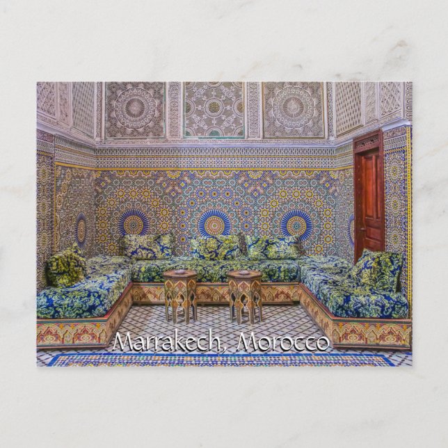 Hälsning från Marrakech Marocko Vykort (Framsida)