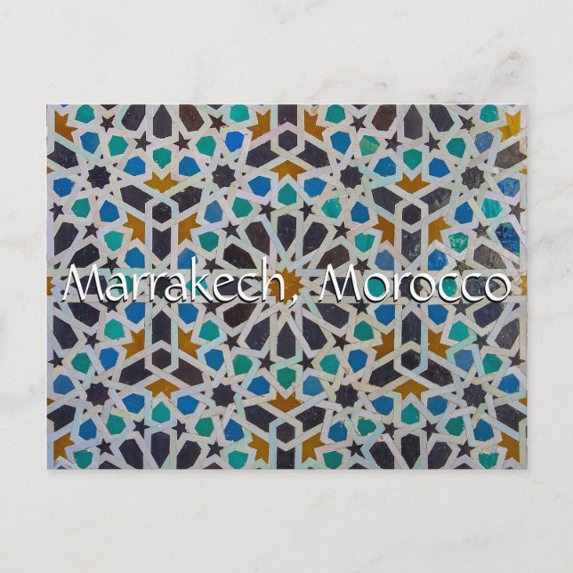 Hälsning från Marrakech Marocko Vykort (Framsida)