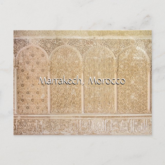 Hälsning från Marrakech Marocko Vykort (Framsida)