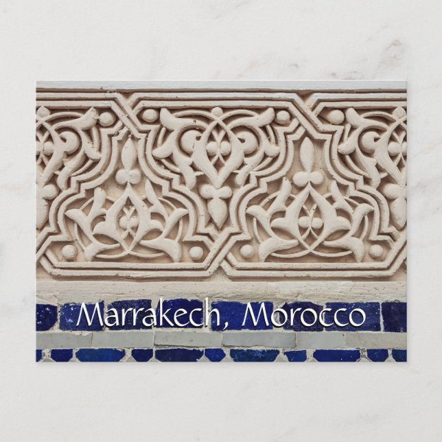 Hälsning från Marrakech Marocko Vykort (Framsida)