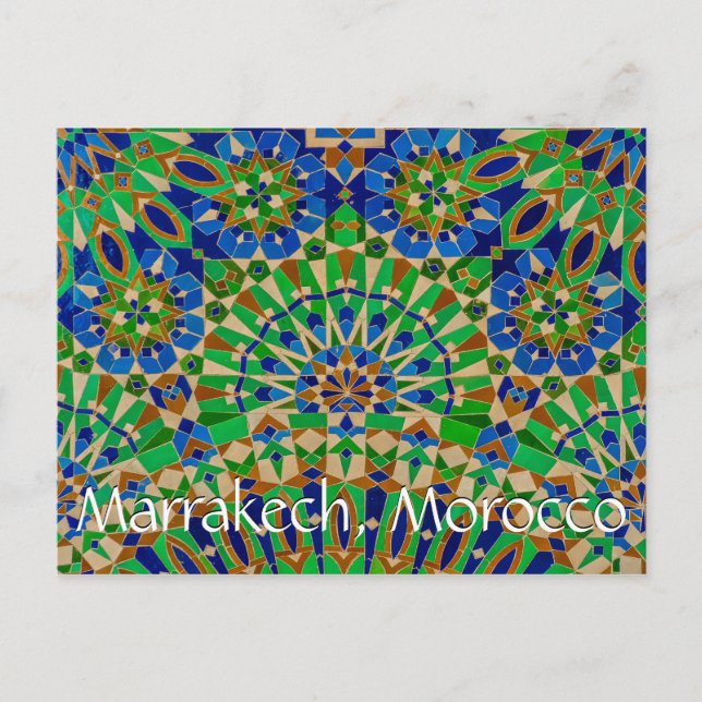 Hälsning från Marrakech Marocko Vykort (Framsida)