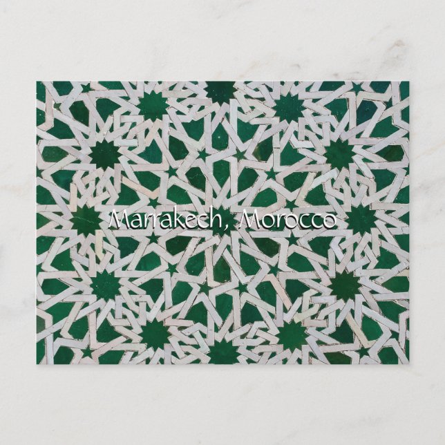 Hälsning från Marrakech Marocko Vykort (Framsida)