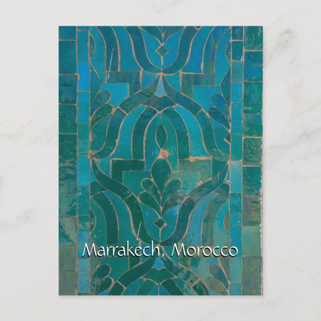 Hälsning från Marrakech Marocko Vykort (Framsida)