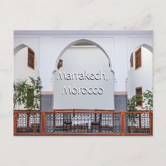 Hälsning från Marrakech Marocko Vykort (Framsida)