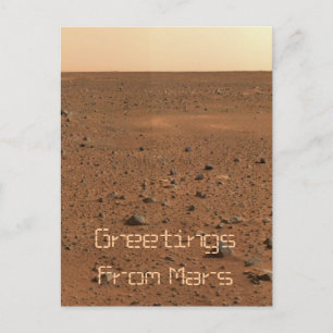 Hälsning från Mars Vykort