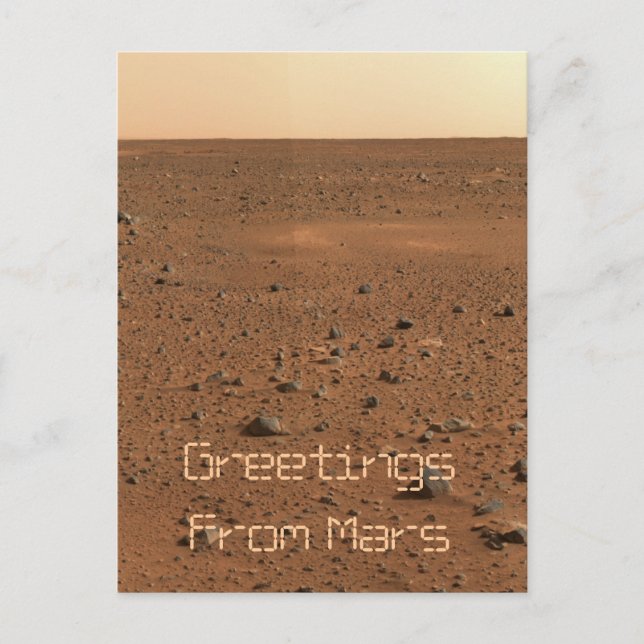 Hälsning från Mars Vykort (Framsida)