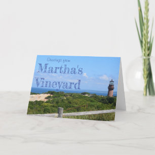 Hälsning från Martha's Vineyard Greeting Card Kort