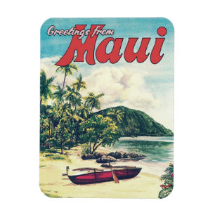 Hälsning från Maui, Hawaii Magnet
