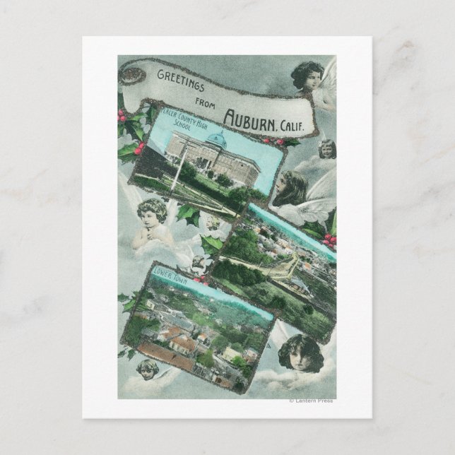 Hälsning från med Scenia ViewsAuburn, CA Vykort (Framsida)