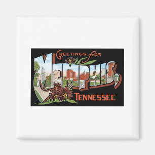 Hälsning från Memphis, Tennessee Magnet