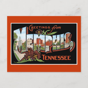 Hälsning från Memphis, Tennessee Vykort