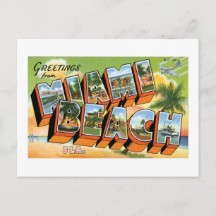 Hälsning från Miami Beach, Florida! Vykort