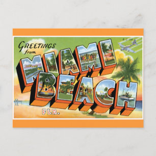 Hälsning från Miami Beach Vykort