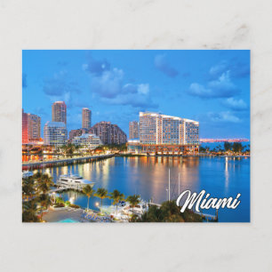 Hälsning från Miami, Florida, USA Vykort