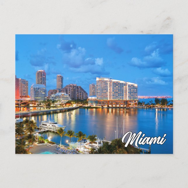 Hälsning från Miami, Florida, USA Vykort (Framsida)