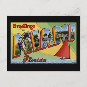 Hälsning från Miami Florida Vykort