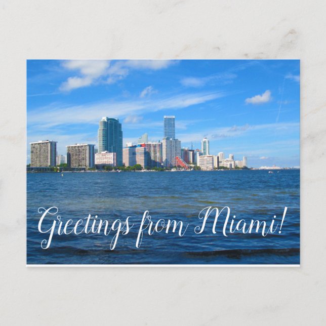 Hälsning från Miami Postcard Vykort (Framsida)