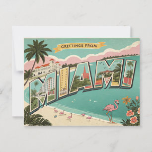 Hälsning från Miami Vykort