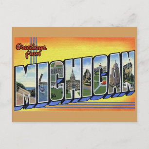 Hälsning från Michigan Vykort