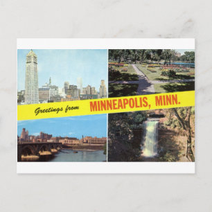Hälsning från Minneapolis 1950-talet Vykort