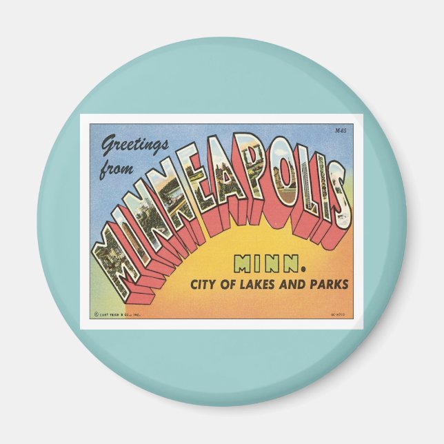 Hälsning från Minneapolis Magnet (Framsidan)