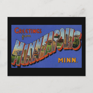 Hälsning från Minneapolis Minnesota Vykort