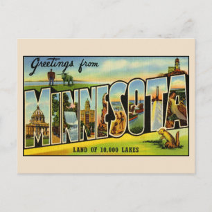 Hälsning från Minnesota Large Brev vykort