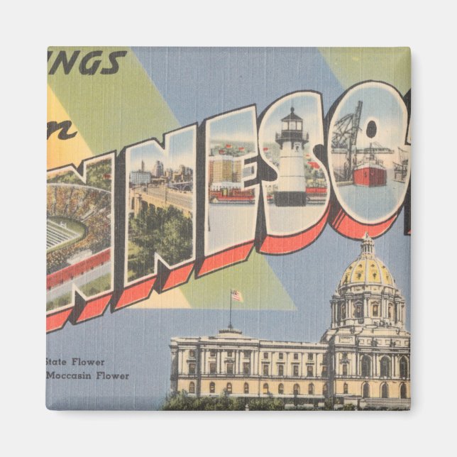 Hälsning från Minnesota Magnet (Framsidan)