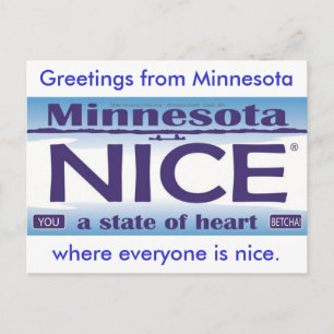 Hälsning från Minnesota NIce Vykort