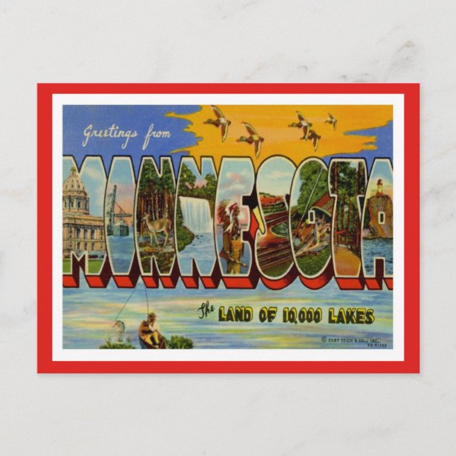 Hälsning från Minnesota Vykort (Framsida)