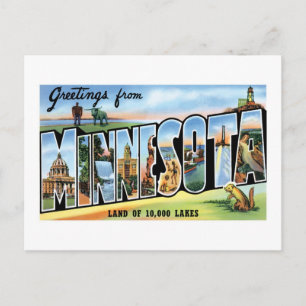 Hälsning från Minnesota! Vykort