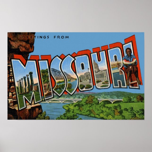 Hälsning från Missouri Poster (Framsidan)