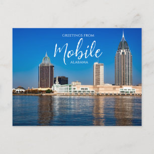 Hälsning från Mobile Alabama-vykort Vykort