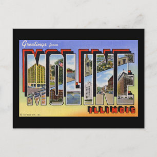 Hälsning från Moline Illinois Vykort