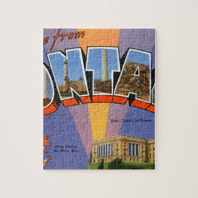 Hälsning från Montana Pussel (Vertikal)