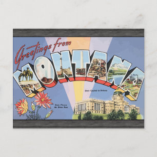 Hälsning från Montana State Capital i Helena, VI Vykort