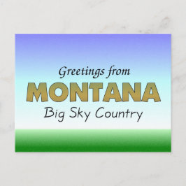 Hälsning från Montana Vykort