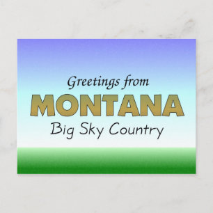 Hälsning från Montana Vykort