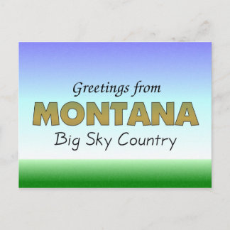 Hälsning från Montana Vykort